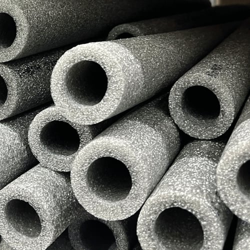 A supply of water pipe insulation lagging