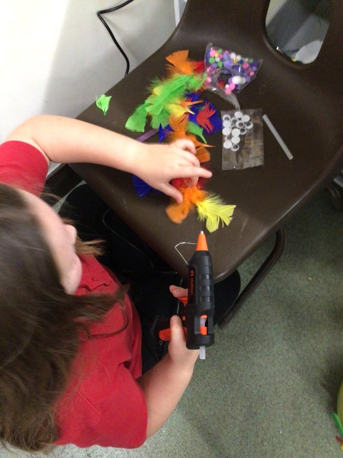 Otter Class at Cadbury Heath Primary School decorating their water butt