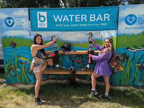 Festival season kicks off – and Bristol Water is back at Glastonbury with its free Water Bar, supporting the ban on single-use plastics