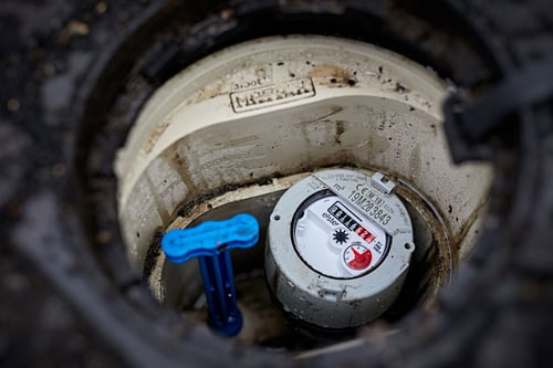 Water meter underground