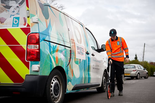 Bristol Water employee at work