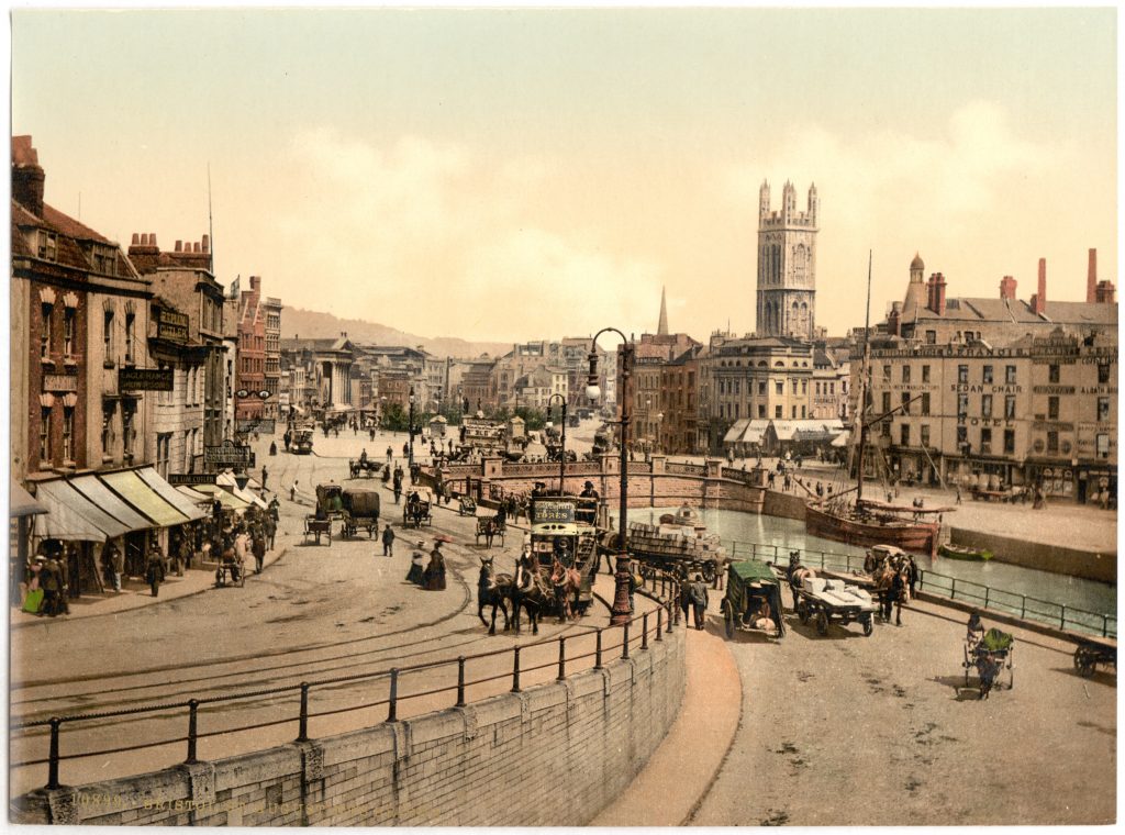 A photo of Saint Augustine's Parade from the early 1900s A photo of Saint Augustine's Parade from the early 1900s