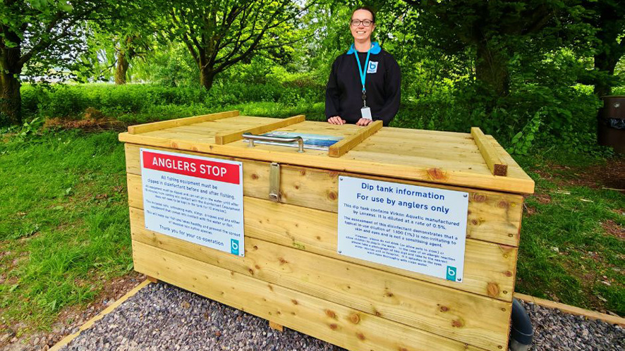 Bristol Water champions angling biosecurity during Invasive Species Week