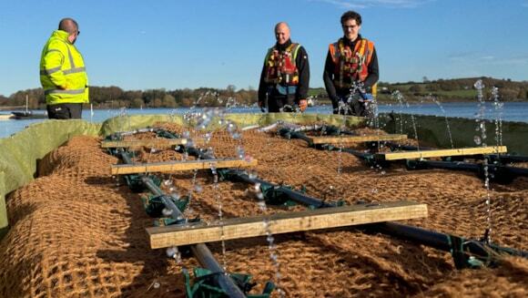 Bristol Water trials floating wetlands at Chew Valley Lake to improve water quality and create habitats for wildlife
